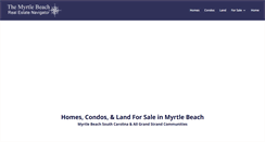 Desktop Screenshot of myrtlebeachrealestatenavigator.com