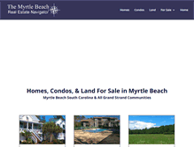 Tablet Screenshot of myrtlebeachrealestatenavigator.com